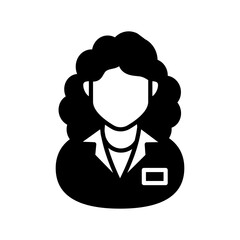 Immunology Specialist Glyph Icon, Vector illustration