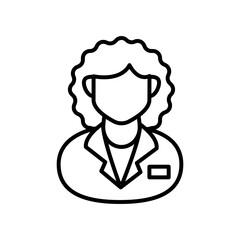 Emergency Doctor Outline Icon, Vector illustration