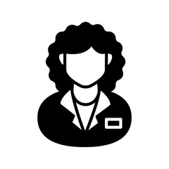 Emergency Doctor Glyph Icon, Vector illustration