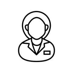 Medicine Doctor Outline Icon, Vector illustration