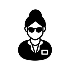 Nutritionist Glyph Icon, Vector illustration