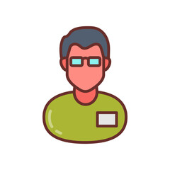 Diabetes Educator Filled Icons , Vector illustration