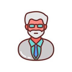 Bioethicist Filled Icons , Vector illustration