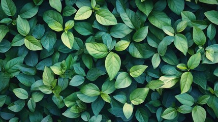 Obraz premium Background comprised of small green leaves Green Floral Background 