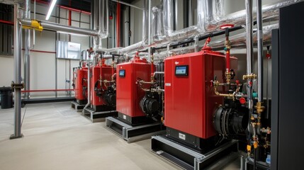 Fototapeta premium Heat management systems, featuring solutions for controlling and optimizing heat across various industrial and commercial applications