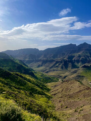 Naklejka premium landscape with clouds