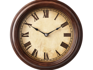 a clock with roman numerals