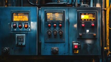Machine safety devices, highlighting tools like emergency stops, safety switches, and interlocks that prevent accidents during operation