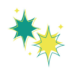 Retro Sparkle Elemen