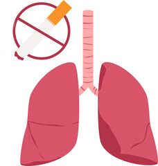 Lung disease. Respiratory disease illustration.