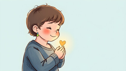 concept for sharing love, helping others, charity. World Kindness Day. Act of kindness. Celebrate kindness. Spread positivity and tolerance.