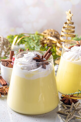 Creamy Homemade Eggnog Pudding, Musse Dessert