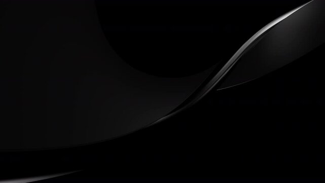 Abstract black looping animation background. 3d rendering not AI