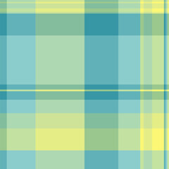 Relief seamless vector plaid, foot fabric textile pattern. Copy space check texture tartan background in light and lime colors.