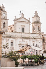 Obraz premium street in the town of Caltanissetta in Sicily