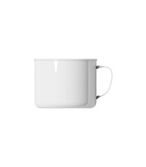blank white mug isolated for mockup on white