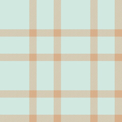 Plaid seamless pattern. Check fabric texture. Vector textile print.
