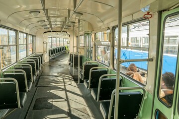 Obraz premium train in the subway