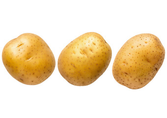 Set Potato isolated on transparent or white background