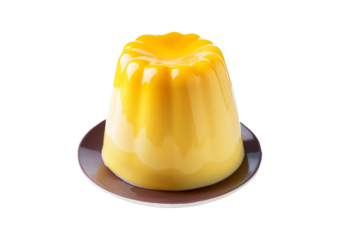 Pudding isolated on transparent or white background