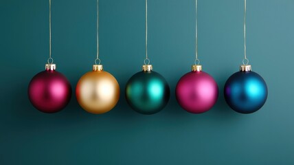 Colorful Christmas tree with bold and vibrant ornaments, joyful festive decor, bright holiday atmosphere