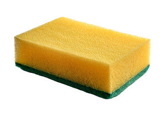 Sponge for cleaning isolated on transparent or white background