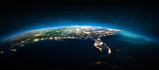 Obraz premium United States city lights