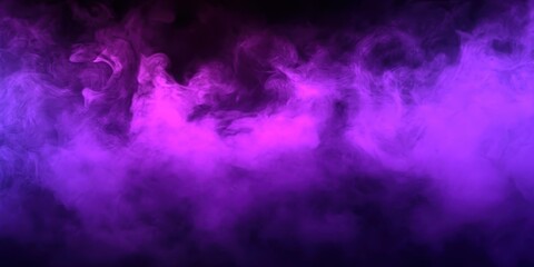 Colorful Purple Smoke on a Dark Background