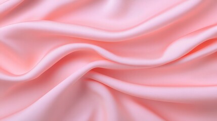 Fototapeta premium Soft Blush Pink Fabric with Gentle Waves