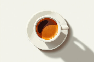 National Espresso Day. November 23. Holiday illustration.