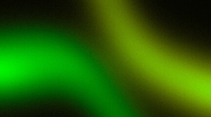 Vibrant glowing noisy dark gradient backdrop design, abstract dark black green color grainy wavy shaped color flow gradient, website header, poster, cover, banner