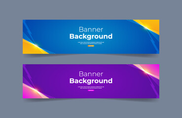 Fototapeta premium Modern geometric banner template