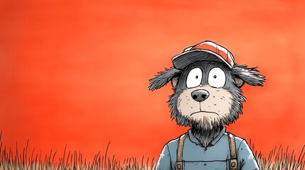 Fototapeta premium Farm animal character 