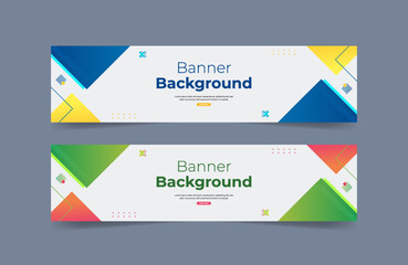 Abstract Geometric Banner Background