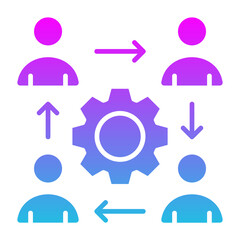 Fototapeta premium Workflow Icon