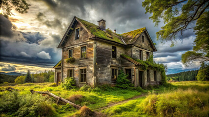 Fototapeta premium old church in the mountains