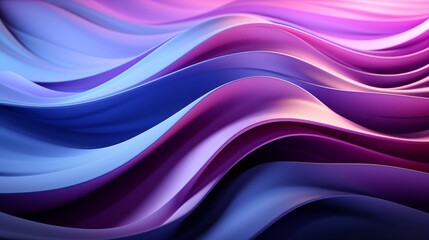 Obraz premium Fluid waves in purple and blue create a dynamic, colorful abstract background.