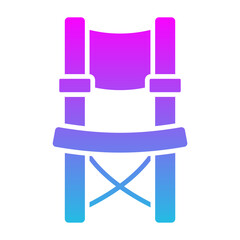 Fototapeta premium Camping chair Icon