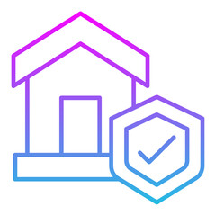Obraz premium Home Security Icon