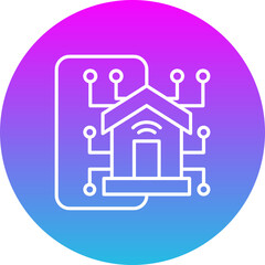 Fototapeta premium Domotics Icon
