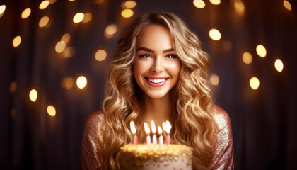 Junge Frau 18. Geburtstag