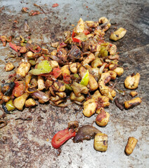 grilled sea fruits