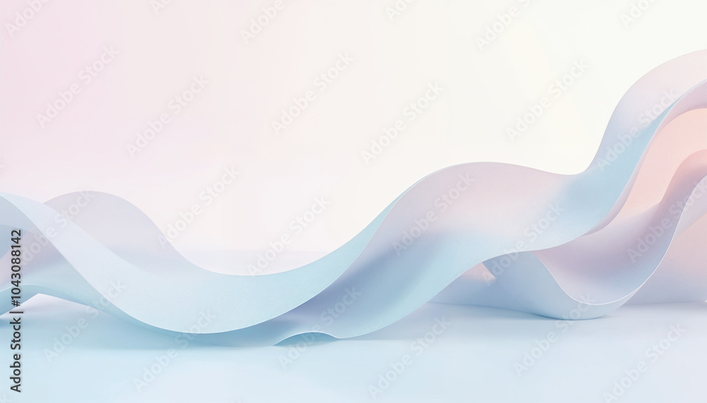 Poster Abstract background image, flowing light technology, creative theme. Modern abstract glowing wave background. Dynamic flowing wave lines design element. Futuristic technology and sound wave pattern. 
