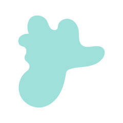 abstract blobs pastel blue for background