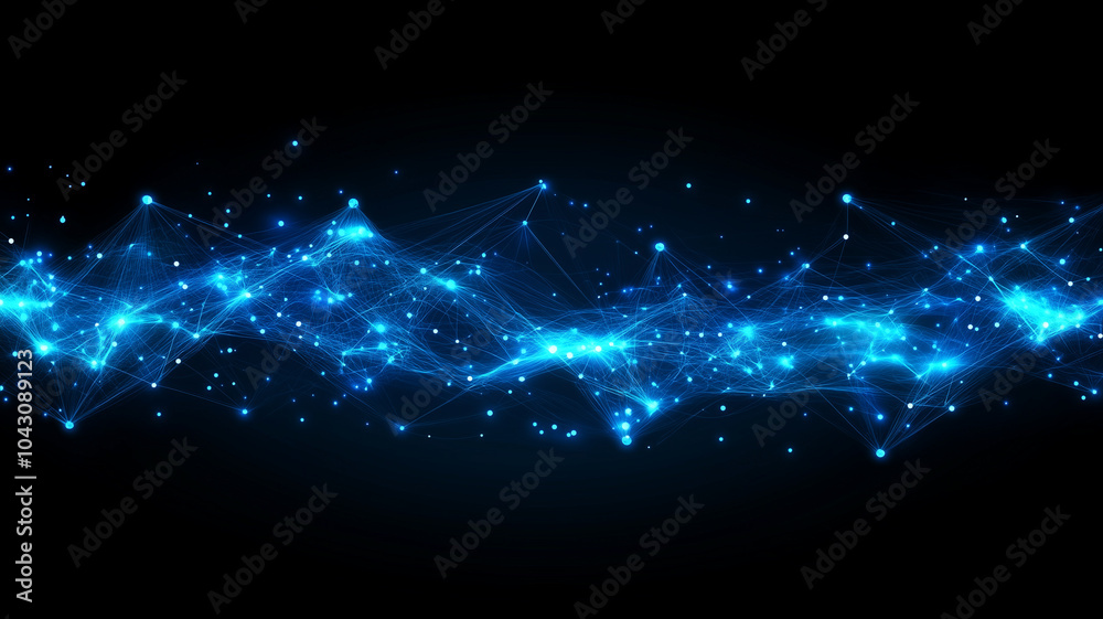 Wall mural abstract background of internet technology network