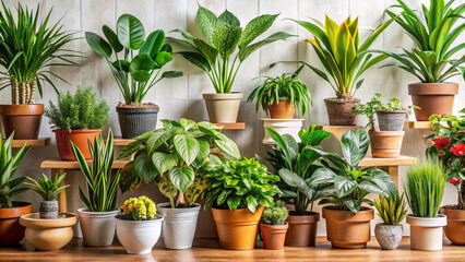 Fototapeta premium pots in the garden