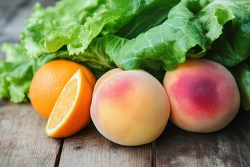 Food Journal. Fresh Vegetable and Fruit Salad for Health and Wellness