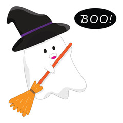 Halloween ghost boo