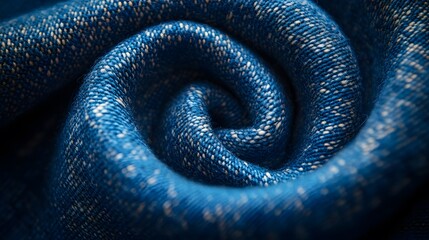 Fototapeta premium Close-up texture of bamboo fabric, organic cotton weave, and recycled polyester fibers, emphasizing eco-friendly textiles