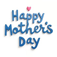 creative happy mother's day typographic mnemonic design